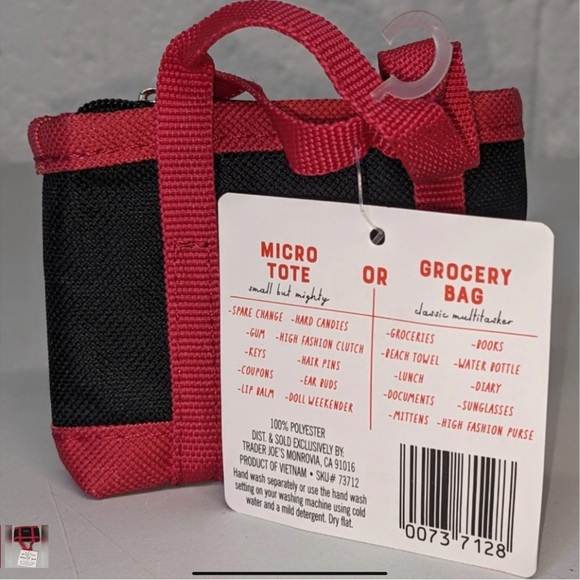 Trader Joe’s Micro Tote Shopping Bag - FREE WITH $100 ORDER - Picture 1 of 5